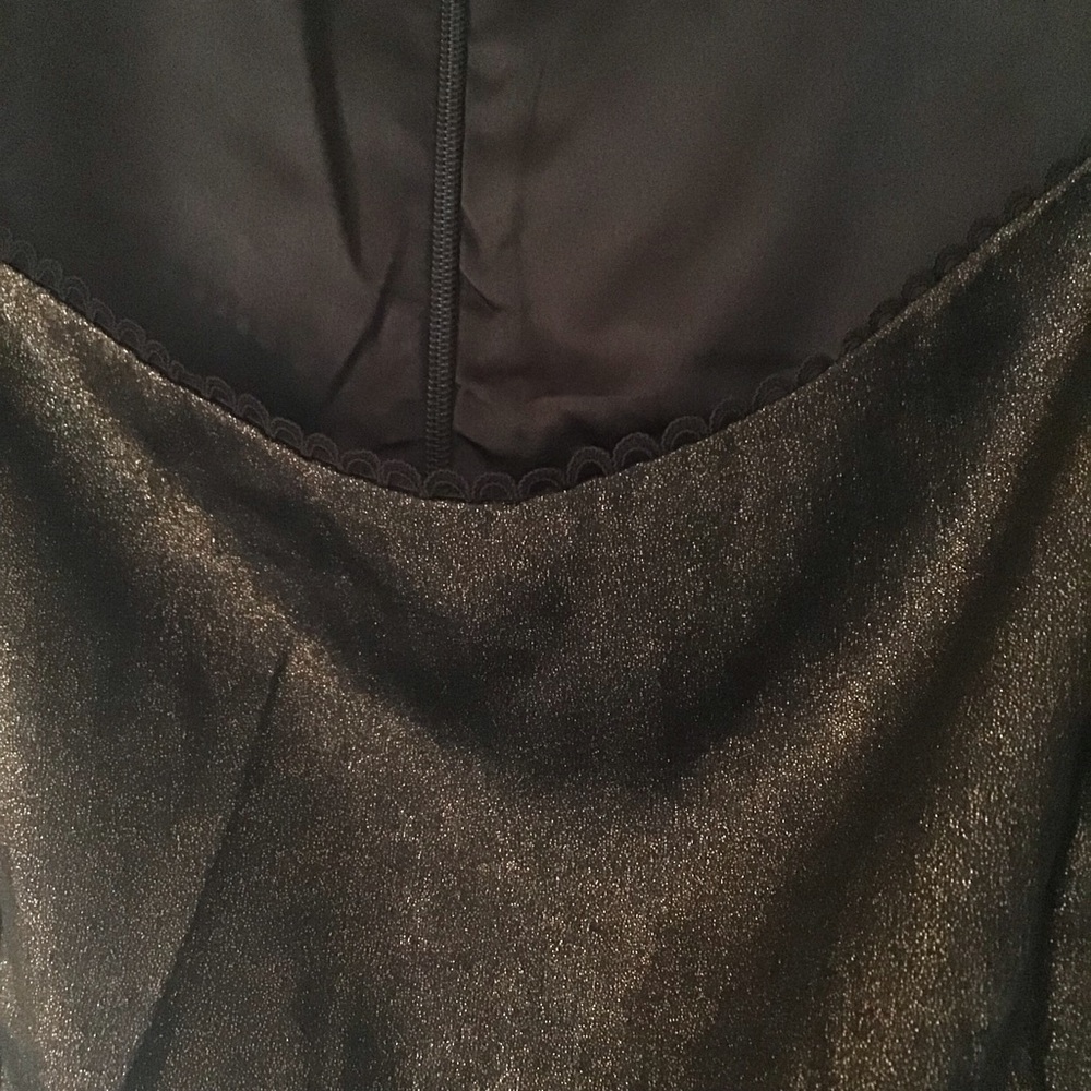 Rachel Parcell metallic square neckline dress Sz 8 - Picture 5 of 6
